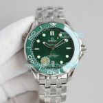 2021 New Swiss Omega Seamaster Diver 300m Green Dial Green Ceramic Bezel TW Factory Watch